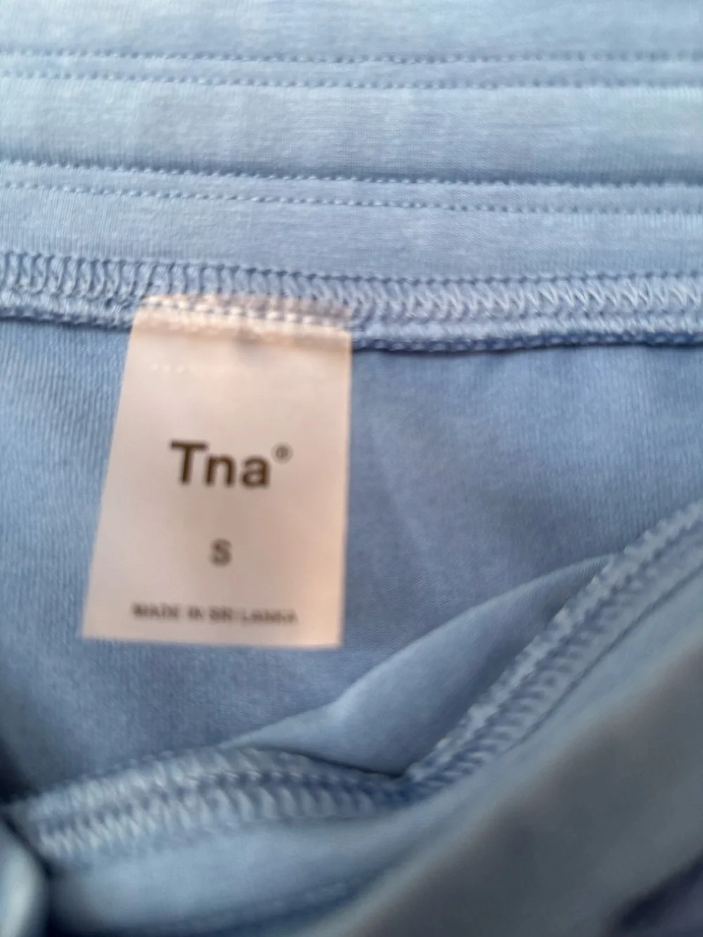 TNA Aritzia Blue Drawstring Mini Skirt Size S Soft Athleisure - Picture 5 of 5
